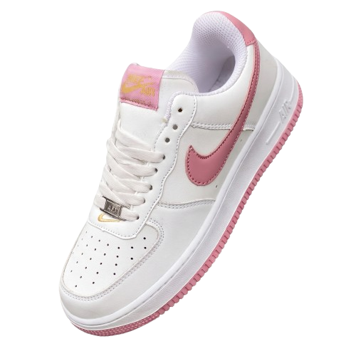 Nike Air Force 1 Low (Bela / Roze / Zlatna)